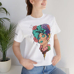 Joyful Art Unisex Tee - Colorful Floral Design
