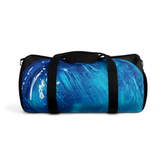 Ocean Wave Print Duffel Bag - Perfect for Travel & Gym